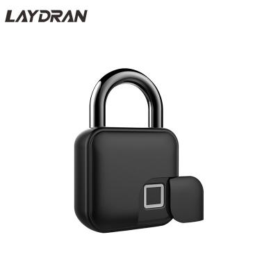 China Save 10 Times and Save 10 Sets Security Fingerprint Smart Keyless Padlock, Waterproof Anti-theft USB Rechargeable Protection Lock for Door, Cabinet, Suitcase, etc. for sale