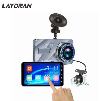 China Dual G-sensor HD 1080P Auto Camera DVR Recorder for Car with 4 inch Touch Screen and Backup Auto Cam for sale