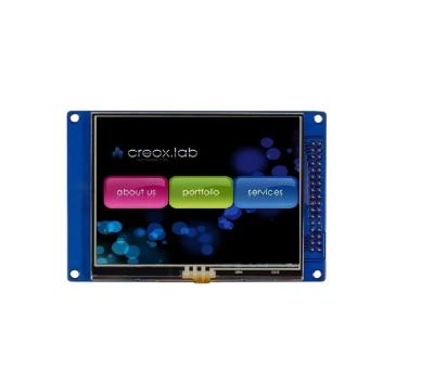 China Industrial Application 3.5 tft LCD QVGA Crystal Screen 320*240 With Resistive Touch Screen MCU Interface PCBA Panel Display Spinnaker for sale