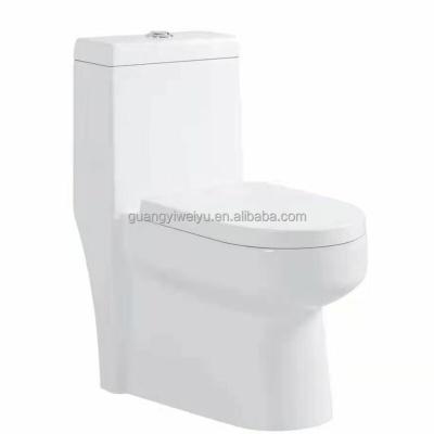 China Chaozhou Factory Double Flush Siphonic Toilet Ware Modern Ceramic One Piece Flush Sanitary Toilet Room Hotel for sale