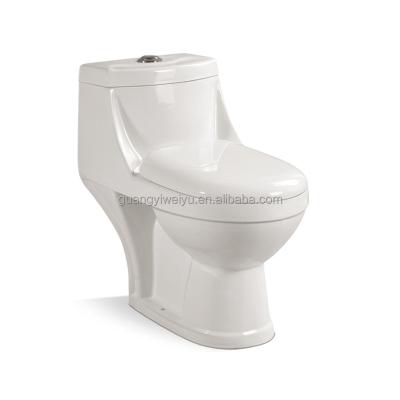 China Hot Selling Jordan Double-Flow Ware One Piece Smooth Ivory Ceramic Toilet Ceramic Sanitary Ware Hot Sale Ceramic Toilet Bowl for sale