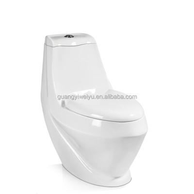 China Hot Sale Double-flow Libya Ceramic Lavatory Large Size Sanitary Ware China One-Piece Bathroom Wc for sale