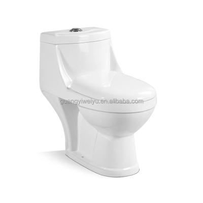 China Low-Rise Conventional Low-Rise Ceramic Double-Flow Project Double-Flow Project Round Low-Rise Ceramic Closet Washdown Bright White One-Piece Toilet Bowl For Adult for sale