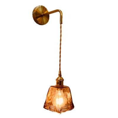 China Best Selling Waterproof Vintage Glass Wall Lamp Corridor Light Fixture Wall Light for sale