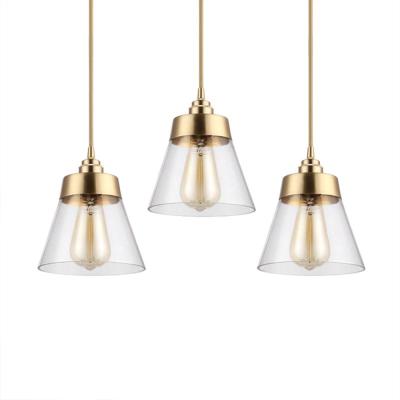 China NEWORB Good Quality Industrial Nordic Decoration Ceiling Chandelier Lighting Vintage LED Glass Pendant Lamp for sale