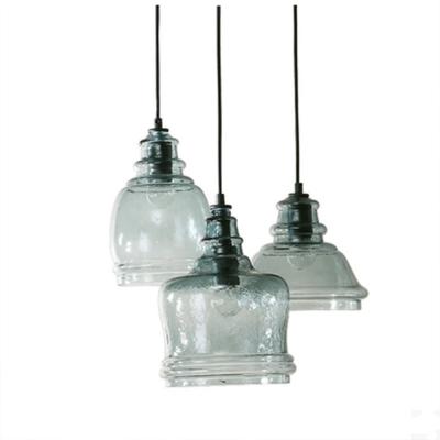 China NEWORB Nordic Industrial Hot Selling Small Chandelier Metal Small Light Fixture Indoor Pendant Lighting Glass Led Pendant Lamp for sale