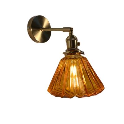 China Vintage Factory Modern Luxury Glass Iron Decoration Exquisite Home and Hotel LED Indoor Wall Lamp for sale