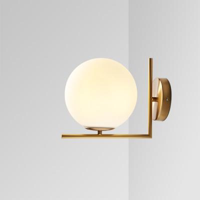 China Modern Vintage Nordic Mail Designer Wall Glass Iron Art Led Wall Light Lamp Hotel Bedside Indoor Wall Lamp for sale