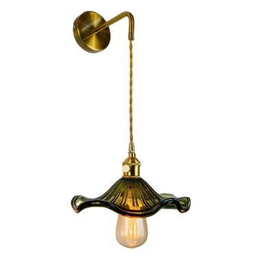 China Postmodern Nordic Vintage LuxuryGlass Iron Wall Lamp Wall Light Sconce For Foyer Bedroom Corridor for sale