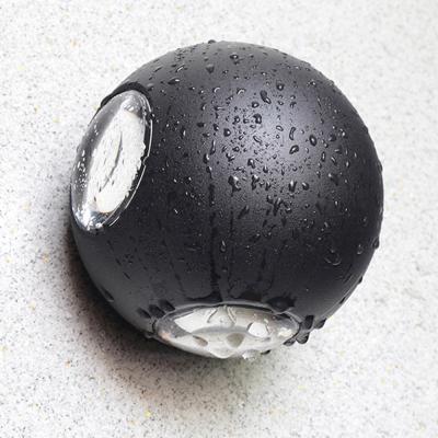 China Modern Outdoor Light Fixtures 12W Ball Shape LED Wall Lamp Staircase Waterproof Outdoor Lighting Round Security Wall Mounted Lights for Yard Garden Porch for sale