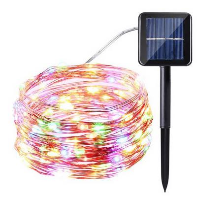 China Warm White Colorful Waterproof LED String Lights Christmas Wedding Party Solar Outdoor LED String Lights Decoration for Garden Yard Christmas Tree for sale