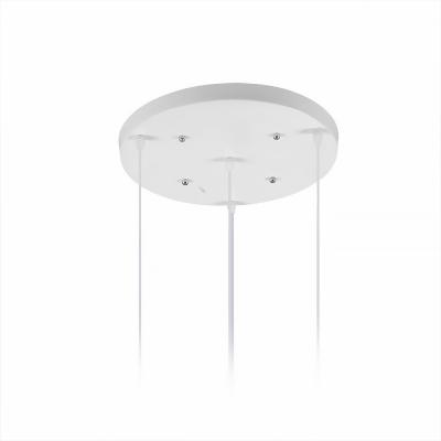 China Pendant Light Chandelier Round Base Plate Chandelier Accessories Pendant Lamps White Top Plate for sale