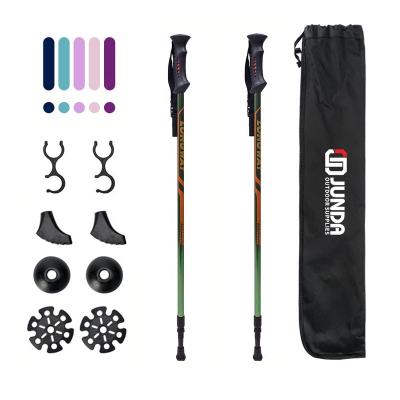 China High Quality Foldable PVC Crutch Carbon Nordic Poles Walking Pole Trekking for sale