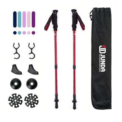 China EVA Trekking Pole Telescopic Walking Poles for Mountaineering Travel for sale