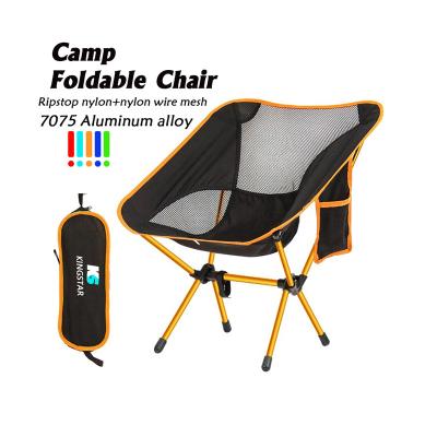 China Aluminum Alloy Contemporary Portable Lightweight Picnic Fishing Camping Compact Folding Collapsible Backpacking Chair for sale