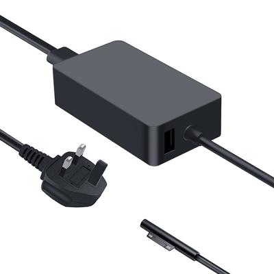 China Surface Pro 3/4/5 6/7/X& UK Surface Pro 3/4/5/6/7 Laptop 2/Laptop 3 Outdoor Laptop 1/Laptop2 65W 15V Charger AC Power Adapter Surface Laptop /Book /Go/Go2/X/M3 for sale