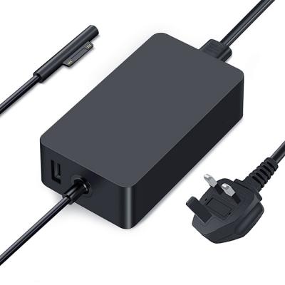 China Surface Pro 3/4/5(2017)/6/7/X& Pro5 44W 15V 2.58A 5V1A Laptop 1/Laptop 2 Outdoor UK Plug Charger AC Adapter For Microsoft Surface Pro 3 Pro 2017 Surface Pro 4 Go X M3 for sale