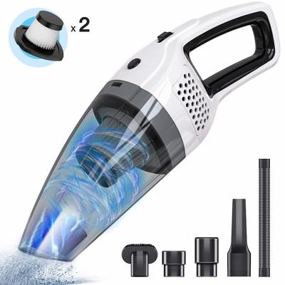 China Mini Car Home Carpet Dust Portable Wireless Vacuum Cleaner Small Handheld Wet & Dry Car Bagless Wireless Vacuum Cleaner for sale