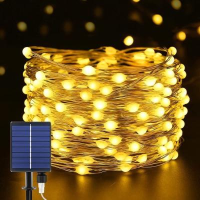 China New Arrival 20M Solar Powered Garden 20LEDS String Lights Warm White Waterproof Christmas Solar String Lights Outdoor for sale