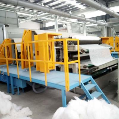 China Textile Machinery Double Cylinder Non Woven Carding Machine For Cotton for sale