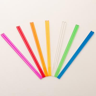 China Wholesale Viable Transparent Washable Food Grade Rainbowcolor Japanese Chopsticks 24cm Set For Restaurant for sale