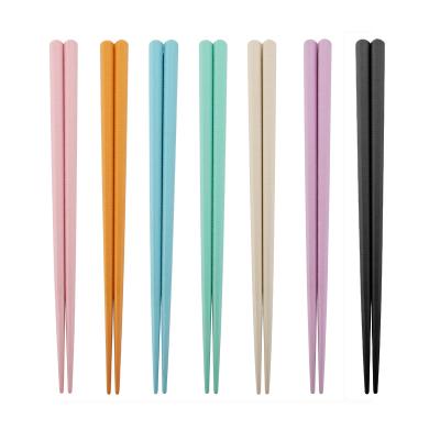 China Durable Black Japanese Fiberglass Alloy Plastic Chopsticks 22cm Chopsticks for sale