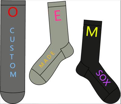 China Custom QUICK DRY sublimation custom made sporty crew sock white ankle MOQ happy socks for sale