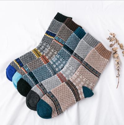 China Winter antibacterial warm wholesale new vintage men's sock wool-rabbit hair for sale