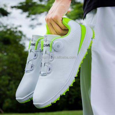 China DM Golf Shoe Manufacturer Wholesale Custom Branded Proffeshional Quality Breathable Waterproof Men's Golf Shoes for sale