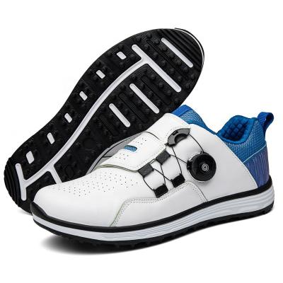 China Spike Less Golf Shoes For Men Non-slip Waterproof Rubber for sale