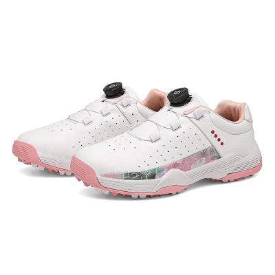 China DM Waterproof Top Non Slip Sole Women Golf Shoes for sale