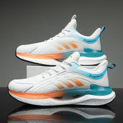 China ETPU sports casual shoes fashion breathable sports men's tidal air cushion flying woven running shoes for sale