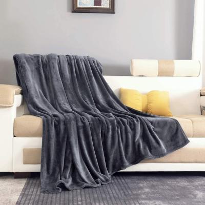 China High quality plush folded flannel other weighted blanket for winter and fall for sale