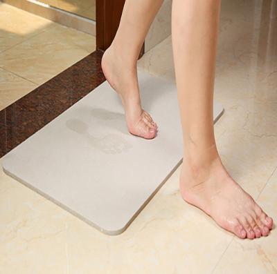 China Sustainable Wholesale Absorbent Non Slip Diatom Bath Soft Bath Mats For Bathrooms for sale