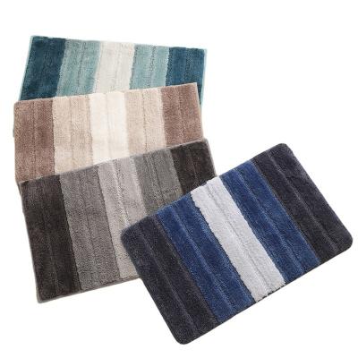 China Non Slip Modern Bath Mats Rug Bathroom Microfiber Gradient Bath Mats For Bathroom for sale