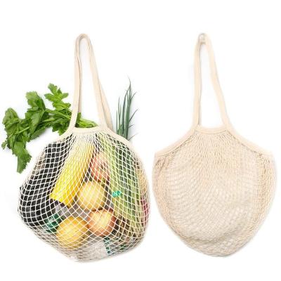 China Reusable Cotton Lemon Onion Potato Reusable Mesh Shopping Bag Mesh Beach Bag for Fruits and Vegetables for sale