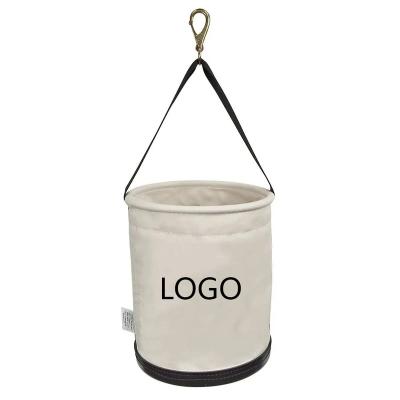 China Custom 600D Logo Foldable Heavy Duty Garden Tool Storage Bag 600D Bucket Garden Tool Bag for sale