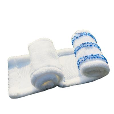 China Household Viable Flat Floor Mop Head Microfiber Mop Cleaning Pad For Cleaning for sale