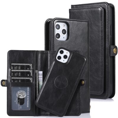 China Unique Card Wallet Pocket Money Leather Phone Case For iPhone 12 Case for sale