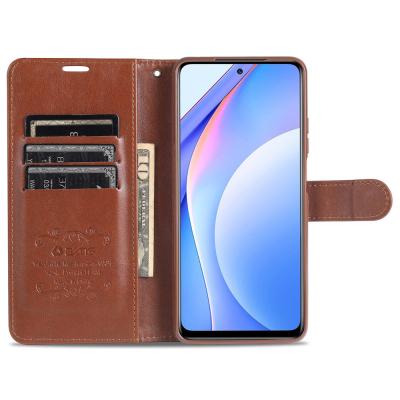 China Original Shockproof Smart Soft Book Flip Wallet Business Factory Supply Purse Leather Case PU TPU MI mobile 10T lite,Redmi Note 9 5G for sale