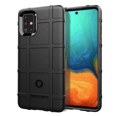 China New Launch Unique Shield TPU Shock Absorber Rugged Soft Material Men's Cell Phone Back Covers Black Case For Samsung Galaxy A71 for sale