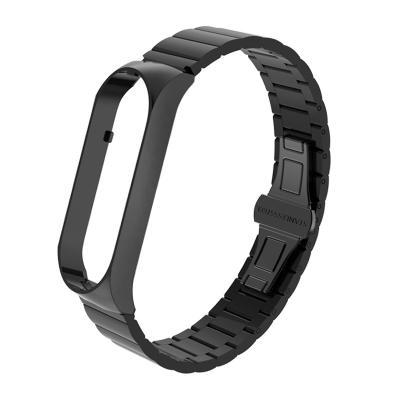 China One Link Stainless Steel Smart Watch Band Luxury High End Single Strap For Xiaomi MI Metal Band 6 5 for sale