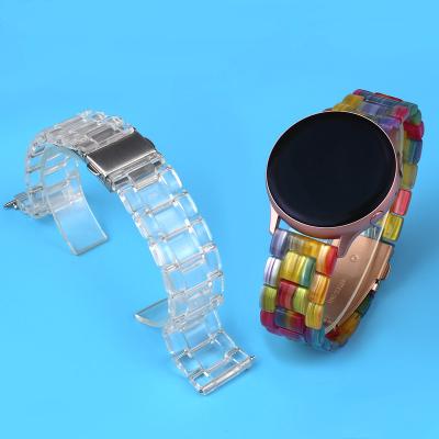 China Unique Resin Silicone Cheap Price Watch Band Luxury Wrist Strap For Samsung Galaxy Watch Active 3 2 40 42 44mm 41MM for sale