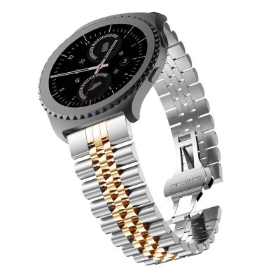 China 22mm 20mm Single Band For Samsung Galaxy Watch 42 46mm Galaxy Stainless Steel Watch Band For Amazfit Bip GTR Straps for sale