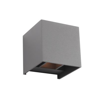 China Square Waterproof Aluminum Black IP65 12W Adjustable Outdoor Wall Light for sale