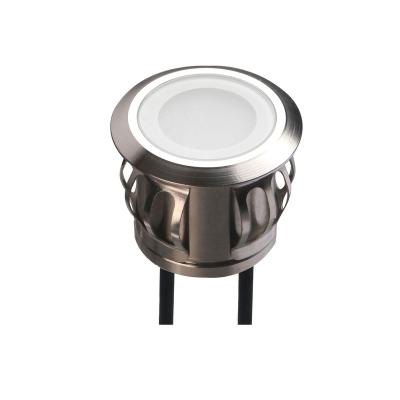 China Indoor Outdoor Garden IP65 IP67 12V 24V 0.5W RGB LED Recessed Deck Light for sale