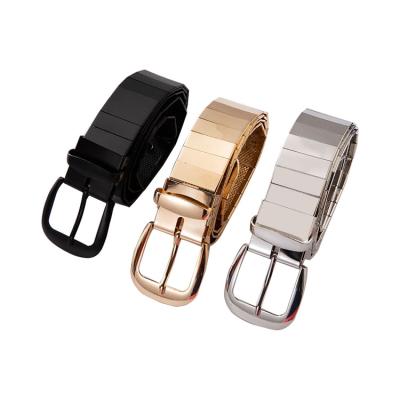 China Unisex Gold Metal Belt Fashion Metal Mesh Belt Full Row Metal Shell Metal Belt Silver Custom Show Nightclub for sale