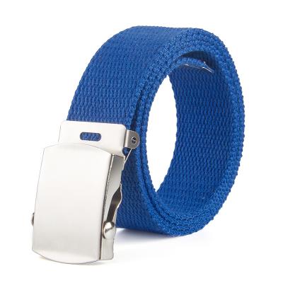 China Unisex Student Belt Sports Fashion.Casual Style Thickened Buckle Canvas Belt Classic Hot Sale Boys Rolling Canvas Belt for sale