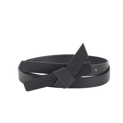 China 2021 New Fashion Bow Belt For Girls Butterfly Buckle Slim Women's Belt PU Without Metal Bow Belt for sale