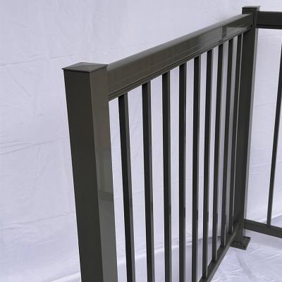 China Easily Assembled Modern Handrail Popular And Cheap Balustrade For Stairs High Security Fencing Aluminum for sale